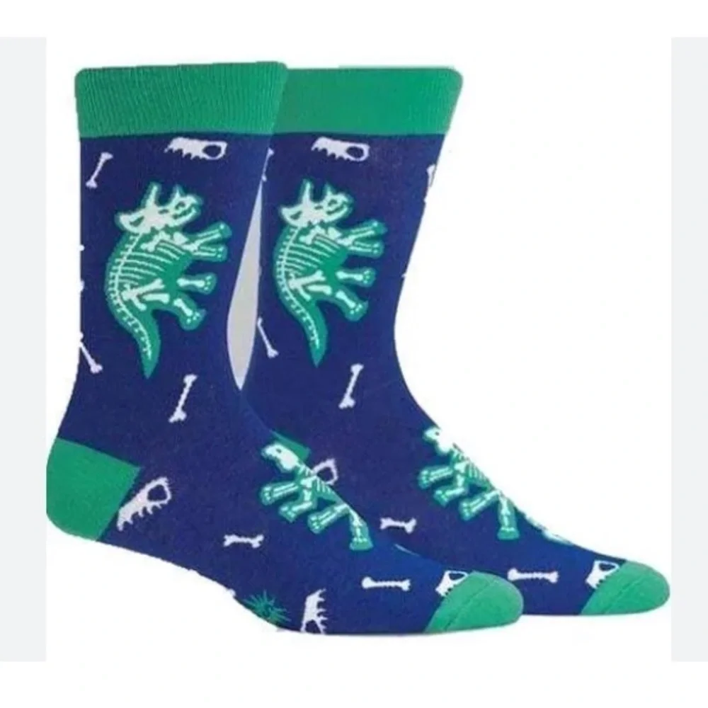 Sock It to Me NWT Arch-eology Junior Crew Socks Ages 1-2 Toddler Baby Dinosaur